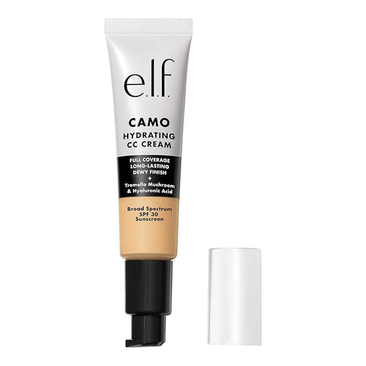 e.l.f. Hydrating Camo CC Cream, SPF 30, Color Correcting Full Coverage Foundation For A Dewy Finish, Vegan & Cruelty-Free, Light 240 W-VivaGrace Women