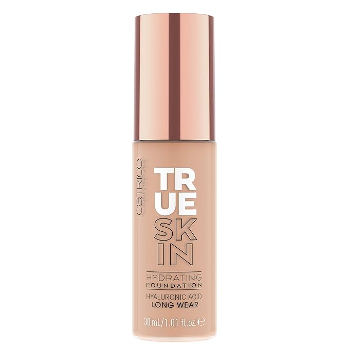 Catrice | True Skin Hydrating Foundation | Lightweight Buildable Coverage with Hyaluronic Acid and Watermelon Seed Oil | Vegan & Cruelty Free (043 | Neutral Macchiato)-VivaGrace Women