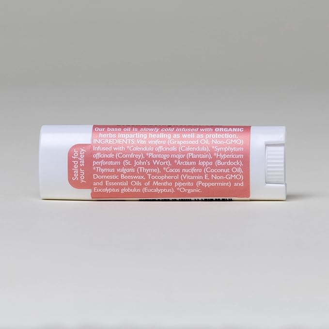 Natural Lip Balm, Herbal Infused, Mintyliptus Peppermint Eucalyptus, Calendula Lip Balm, Ora's Amazing Herbal-VivaGrace Women