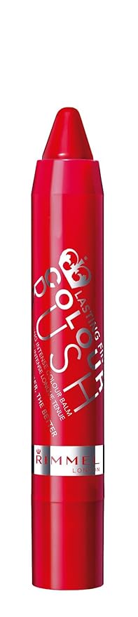 Rimmel Lasting Finish Colour Rush Lip Color Balm, The Redder, 0.095 Fluid Ounce-VivaGrace Women