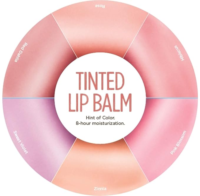 Burt's Bees 100% Natural Tinted Lip Balm, Sweet Violet with Shea Butter & Botanical Waxes - 1 Tube-VivaGrace Women