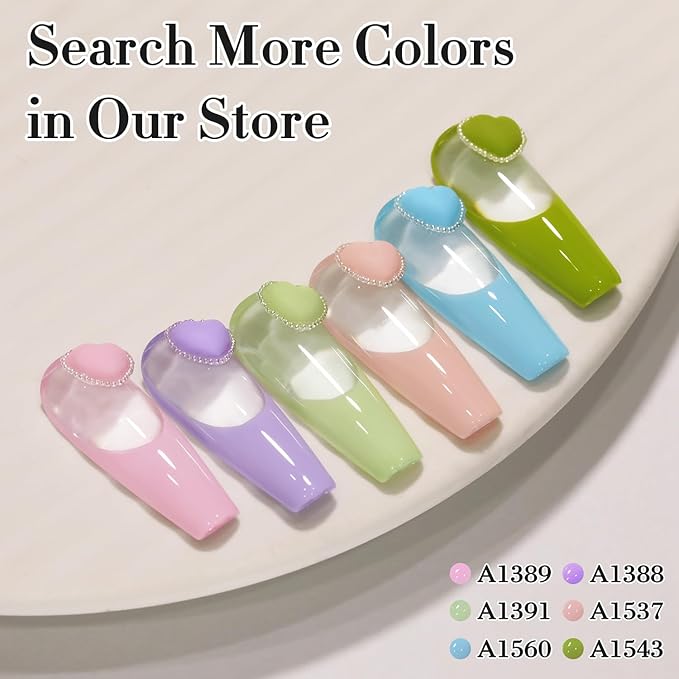 Double Rhythm 0.50 OZ Gel Polish Hema Free Same Color Same Bottle Golden Round Translucent Neutral Natural Milky 15 ML Jelly UV Polish Art DIY at Home (Nude Beige-C1537)