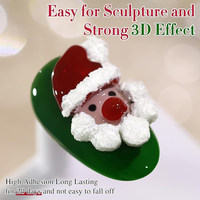 Double Rhythm 3D Nail Gel Solid Sculpting Gel for Nail Art Non-Sticky Hard Gel for Building Carving Molding Nail Extension Soak Off UV/LED Salon Home DIY 0.5 Oz (Gypsum White)-VivaGrace Women