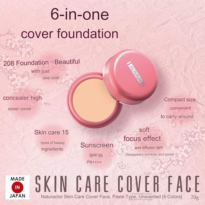 NATURACTOR Concealer 152 Natural Skin Care Cover Face 0.7 oz - Full Coverage Foundation, Made in Japan-VivaGrace Women