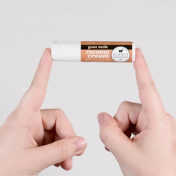 Dionis Goat Butter Overnight Lip Mask & Lip Balm Kit - Goat Milk, Jojoba & Moringa Oils Moisturize & Repair Chapped Lips Overnight while Lip Balm Keeps Moisture Locked In All Day, Creamy Coconut-VivaGrace Women