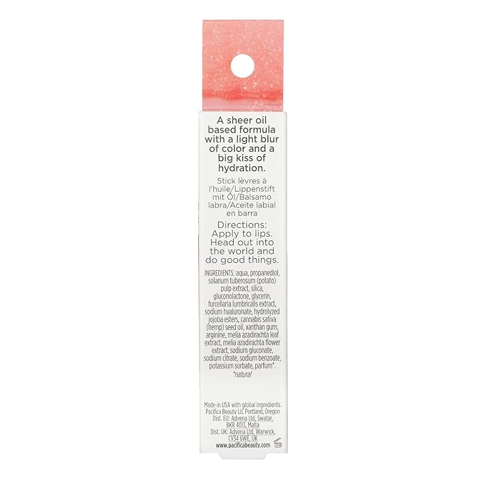 Pacifica Glow Stick Lip Oil - Pale Sunset Women 0.14 oz-VivaGrace Women