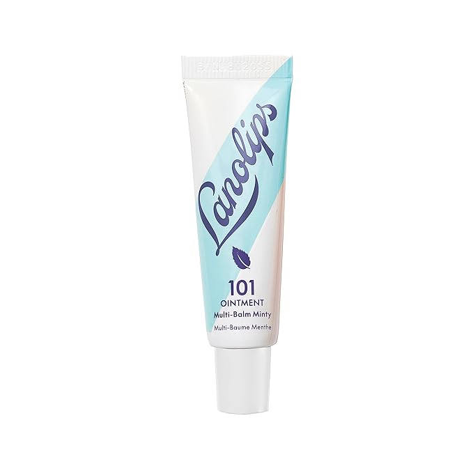 Lanolips 101 Ointment Multi-Balm, Minty - Fruity Lip Balm with Vitamin E Oil and Lanolin for Lip Hydration - Naturally Flavored Lanolin Lip Balm for Very Dry Lips - Dermatologist Tested (.35 oz)-VivaGrace Women