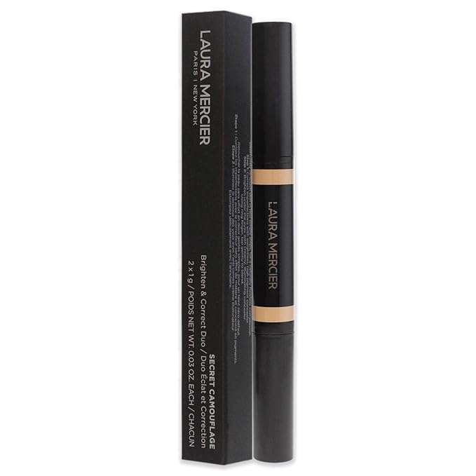 Laura Mercier Secret Camouflage Concealer Duo Stick - 1W Light with Warm Undertones Women 2 x 0.03 oz-VivaGrace Women