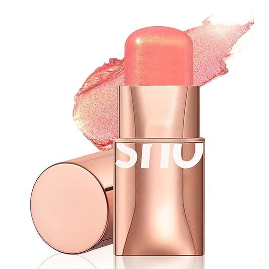 Blush Stick for Cheeks Makeup,Waterproof Cream Blush Face Stick Multi-Use Lip and Cheek Tint,Matte Shimmer Finish Lightweight Easy to Blend Natural Cream Blusher Makeup for All Skin Tones-VivaGrace Women