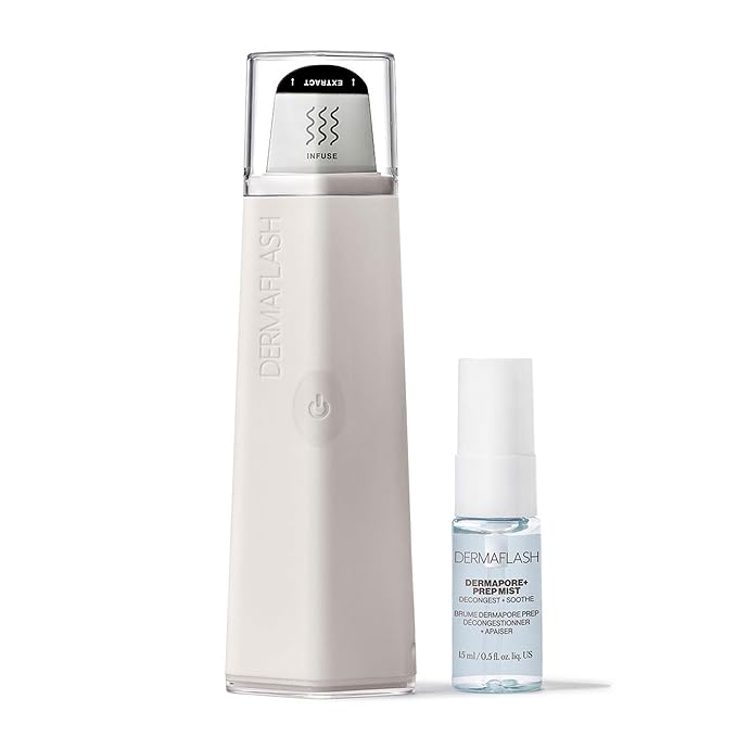 DERMAFLASH DERMAPORE+™ Ultrasonic 2-in-1 Pore Extractor and Serum Infuser, Stone-VivaGrace Women