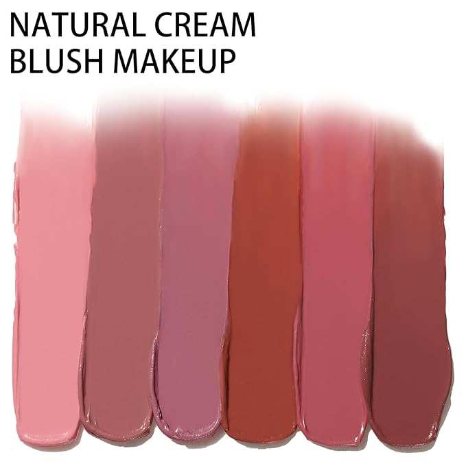 2Pcs Cream Blush Makeup Stick,Monochromatic Multi-Stick Face Blush for Cheek,Lip and Eye,Matte and Dewy Finish for Long Wearing,Easy Application.HOTLINE-VivaGrace Women