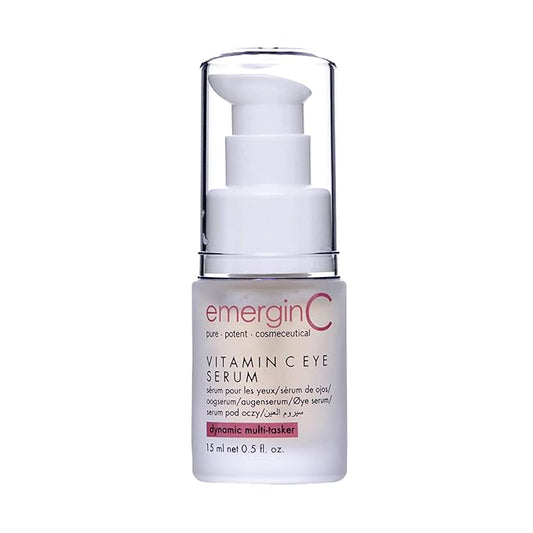 emerginC Vitamin C Eye Serum 12% - Gentle Eye Serum with Chamomile + Grape Seed Extract to Target the Appearance of Fine Lines, Puffiness + Pigmentation (0.5 oz, 15 ml)-VivaGrace Women