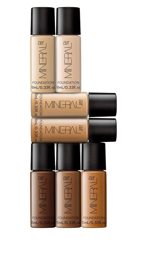 Mineral Air Four-in-One Foundation for Mineral Air Mist Device—Color, 10 ml, Travel Size - Medium Tan-VivaGrace Women