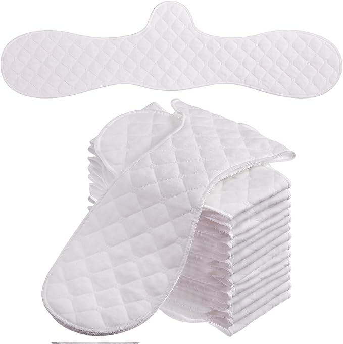 Boyiee 16 Pcs Cotton Bra Liners 3 Layer Reusable Boob Towel Under Breast Sweat Absorber Pads for Woman-VivaGrace Women