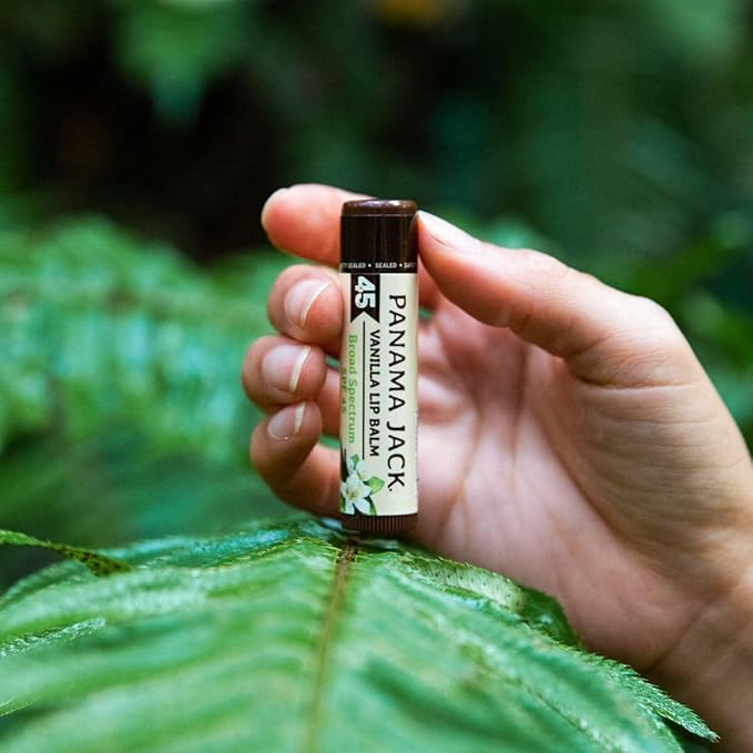 Panama Jack Sunscreen Lip Balm - SPF 45, Broad Spectrum UVA-UVB Sunscreen Protection, Prevents & Soothes Dry, Chapped Lips-VivaGrace Women