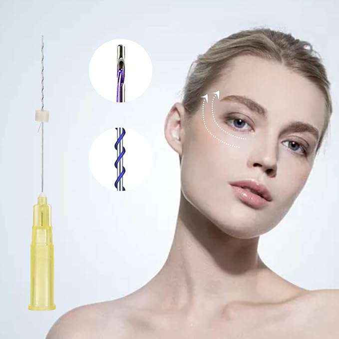 Pdo Threads Eye Lift for Eyes, Mono Screw Type, B-Type, 30G25MM, 20pcs-VivaGrace Women