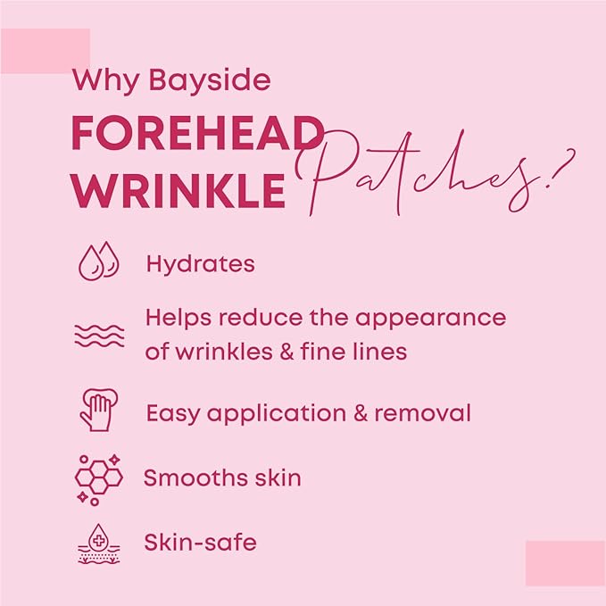 Forehead Wrinkle Patches | Non-Invasive Reusable Skin Care Solution | Fine Lines and Wrinkles Smoothing | Pairs with Eye Patches and Face Tape | Long-Lasting Skin Pads for a Smoother Look | Pack of 2-VivaGrace Women