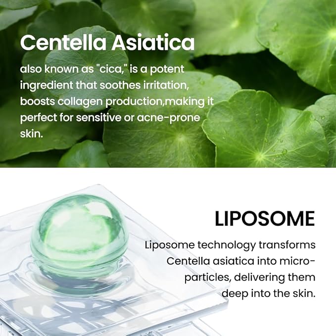 Liposome Waterful Bubble Toner, Hydrating Foam Toner for Sensitive Skin with Centella Asiatica TECA, Korean Skincare for Trouble Care (5.07 fl. oz, 150ml)