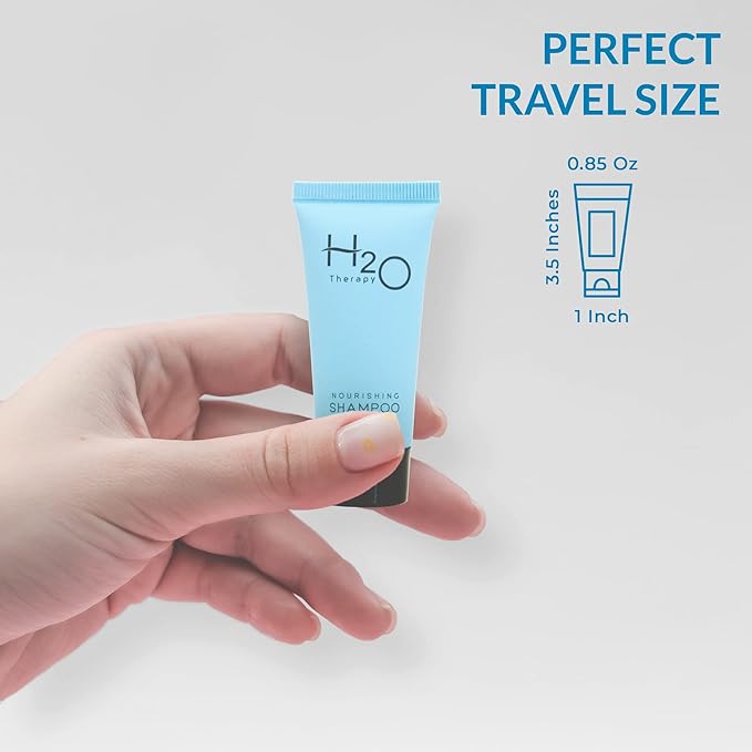 H2O Therapy Shampoo, Travel Size Hotel Hospitality, 0.85 oz (Case of 300)-VivaGrace Women