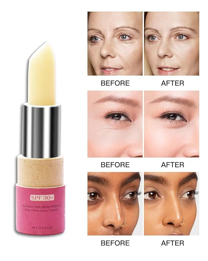 Retinol Eye Stick, Eye Brightener Balm, SPF 30+ Retinol Eye Cream With Hyaluronic Acid, For Dark Circle and Puffiness, Visible Results in 1-2 Weeks, Anti Aging Under Eye Cream for Wrinkles and Bags Reduces Fine Lines, 0.1oz-VivaGrace Women