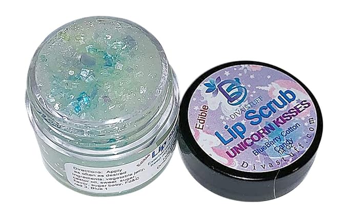 Diva Stuff Ultra Hydrating Lip Scrub for Soft Lips, Gentle Exfoliation, Moisturizer & Conditioner, Unicorn Kisses – ¼ oz (Made in the USA)-VivaGrace Women