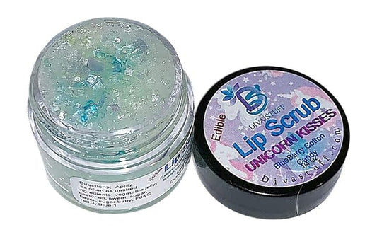 Diva Stuff Ultra Hydrating Lip Scrub for Soft Lips, Gentle Exfoliation, Moisturizer & Conditioner, Unicorn Kisses – ¼ oz (Made in the USA)-VivaGrace Women