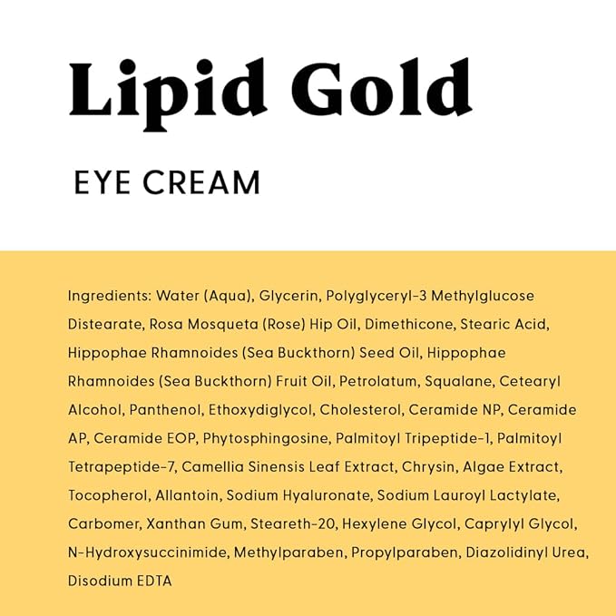 Stratia Lipid Gold Eye Cream Moisturizer & Anti-Aging Skin Care for Dark Circles, Fine Lines, Wrinkles, & Under Eye Brightener, 0.5 fl. oz-VivaGrace Women