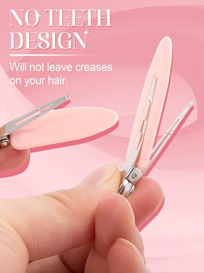8Pcs No Bend No Crease Hair Clips- Styling Duck Bill Clips Alligator Hair Barrettes for Styling Sectioning, Small Gifts for Women Girls Salon Hairstyle Hairdressing Bangs Waves Makeup-VivaGrace Women
