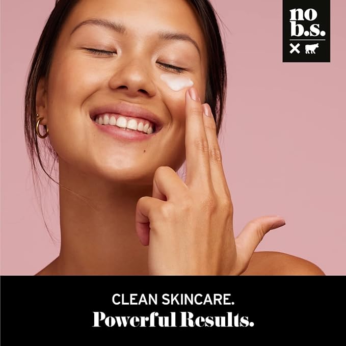 No B.S. (No Bad Stuff) Skincare Minis Kit, Vitamin C & E Serum with Hyaluronic Acid, Retinol Night Cream, Caffeine Eye Cream & Invisible, Waterproof Acne Patches, 4 Product Trial Size-VivaGrace Women