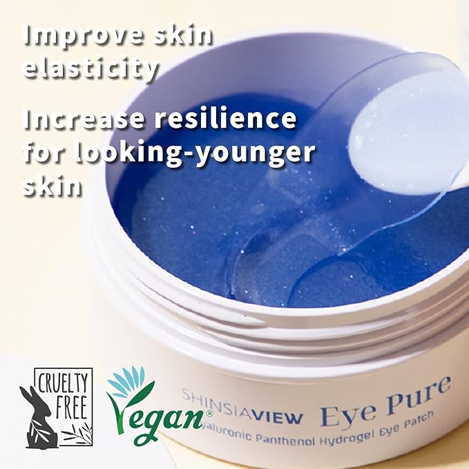 Hyaluronic Panthenol Under Eye Patches Vegan Firming Eye Gel Mask for Wrinkle, Puffy Eye, Dark Circle Treatment 30 Pairs-VivaGrace Women