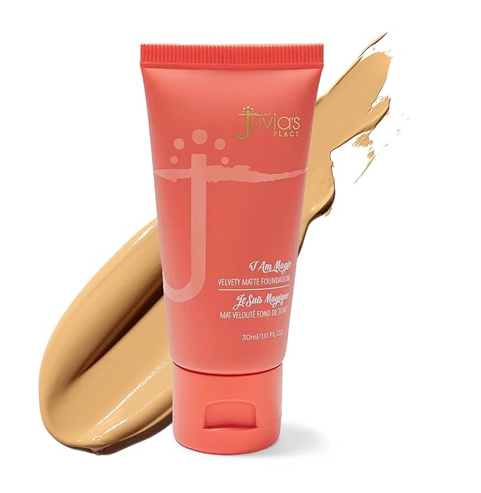 Juvia's Place I Am Magic Velvety Matte Liquid Foundation 530 - Ibiza - Medium w/Cool, Golden Undertone, Makeup Foundation Full Coverage, Lightweight, Long Wear, Velvety Matte Finish-VivaGrace Women