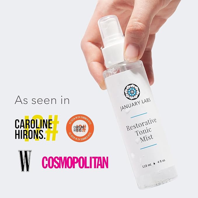 Restorative Tonic Mist, Hydro Boost Facial Toner for All Skin Types, Refreshing & Lightweight Antioxidant Face Mist Hydrating Spray, 4 Ounce Bottle-VivaGrace Women