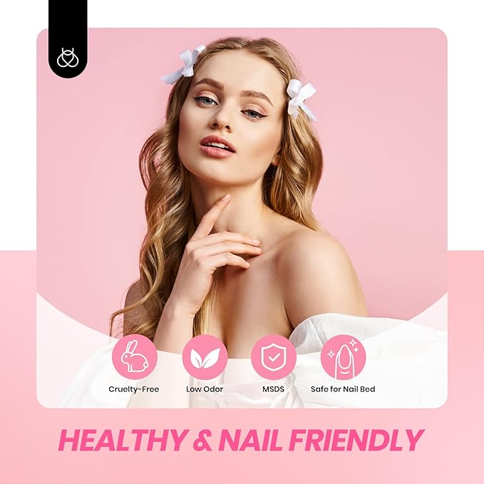 Beetles Jelly Gel Nail Polish Set - 6 Colors Nude Pink Brown Shimmer Giltter Fall Gel Polish Kit Sheer Transparent Effect Soak Off UV Lady with Dreams Collection Gift for Women-VivaGrace Women