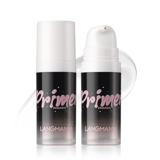 LANGMANNI Matte Grip Face Primer, Transparent Skin Perfecting Hydrating Primer,Unique Smooth Gel-Based Primer Essential For Longlasting Perfection Face Makeup (0.33 Fl Oz, 2)-VivaGrace Women