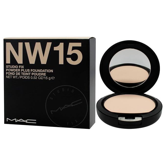 Mac Studio Fix Powder Plus Foundation Nw15 0.52 Ounce-VivaGrace Women