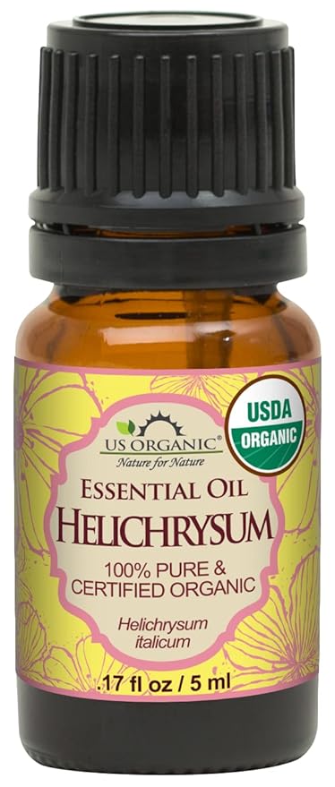 US Organic Helichrysum Essential Oil, USDA Certified Organic, Steam Distilled, Sourced from The Balkan Peninsula, High end Essential Oil (5 ml)-VivaGrace Women