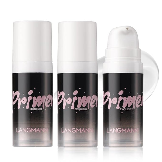 LANGMANNI Matte Grip Face Primer, Transparent Skin Perfecting Hydrating Primer,Unique Smooth Gel-Based Primer Essential For Longlasting Perfection Face Makeup (0.33 Fl Oz, 3)-VivaGrace Women