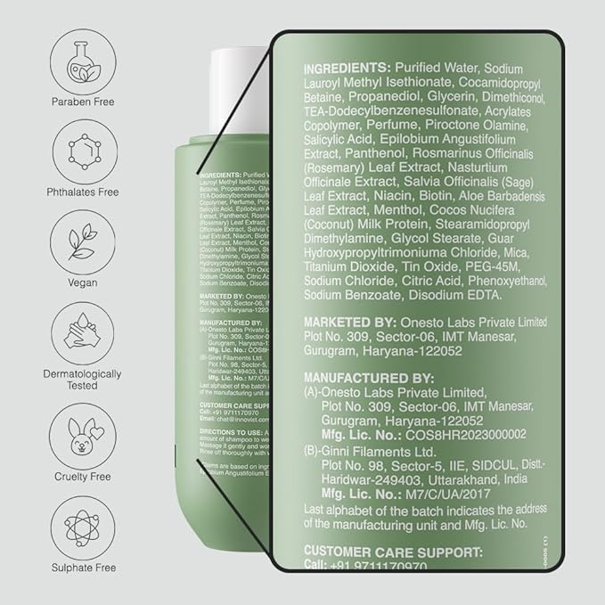 Bare Anatomy Expert Anti-Dandruff Shampoo Targets Oily Scalp And Sheds Dry Flakes Clears away dandruff flakes Relieves from excessive oil 8.4 Ounce-VivaGrace Women