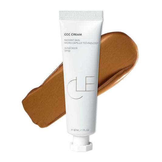 CLE Cosmetics CCC Cream (Golden Medium Deep 403 / SPF 50) - Hydrating, Light to Medium Coverage Foundation with Sunscreen - BB & CC Cream Hybrid - 1 fl oz-VivaGrace Women