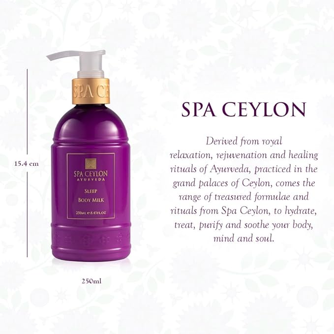 SPA CEYLON SLEEP Body Milk | Pure Lavender & Luxurious Fragrance | Nourishes & Treats Dryness | Suitable for all skin types-VivaGrace Women