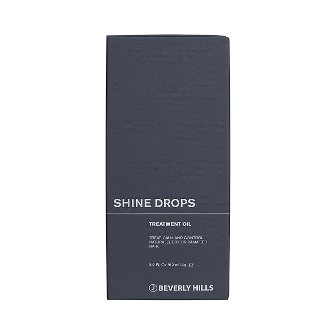 J Beverly Hills Shine Drops Hair Treatment Oil with Botanical Oils for Shine, Nourishment and Dry Hair Repair, 2.2 Oz-VivaGrace Women
