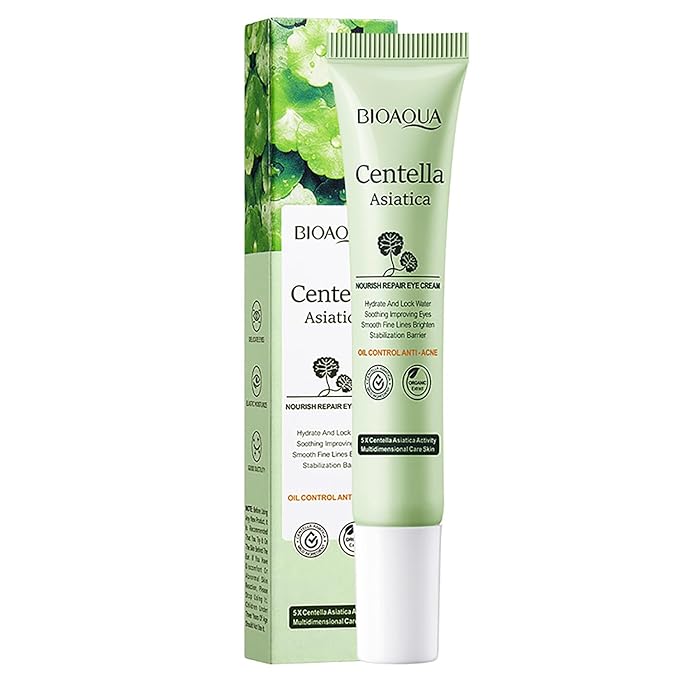 BIOAQUA Centella Asiatica Nourish Repair Eye Cream Soothing Oil Control Anti-Acne 20g / 0.7oz-VivaGrace Women