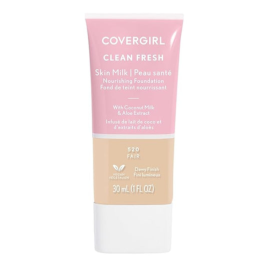 COVERGIRL Clean Fresh Skin Milk Foundation, Fair, 1 Fl Oz (Pack of 1) (packaging may vary)-VivaGrace Women