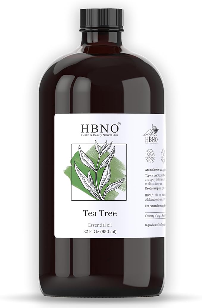 HBNO Tea Tree Oil - Huge 32 oz (950ml) Large Size - Ideal for Diffusers, Cleaning Agents, Deodorizers, and Flavoring Agents.-VivaGrace Women