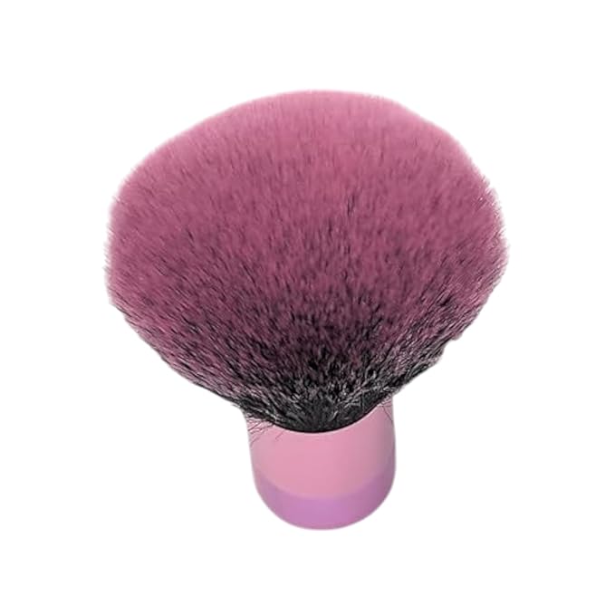 Luxurious and Large Soft Fluffy Powder Brush, Use as a Spray Tan Finishing Tool, Multipurpose Face and Body Barber and Beauty Tool, Large Kabuki Brush by BevyGold (Pink)-VivaGrace Women