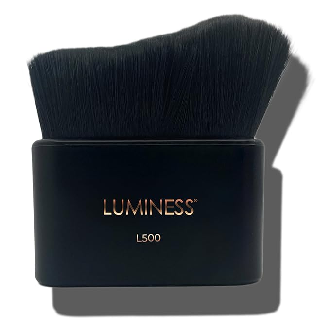 LUMINESS Professional-Grade L500 Buffing Makeup Brush - Angled Make Up Air Brush for Airbrush Spray Foundation - Face Brush for Seamless Buffing & Blending Application, Natural-Looking Finish-VivaGrace Women