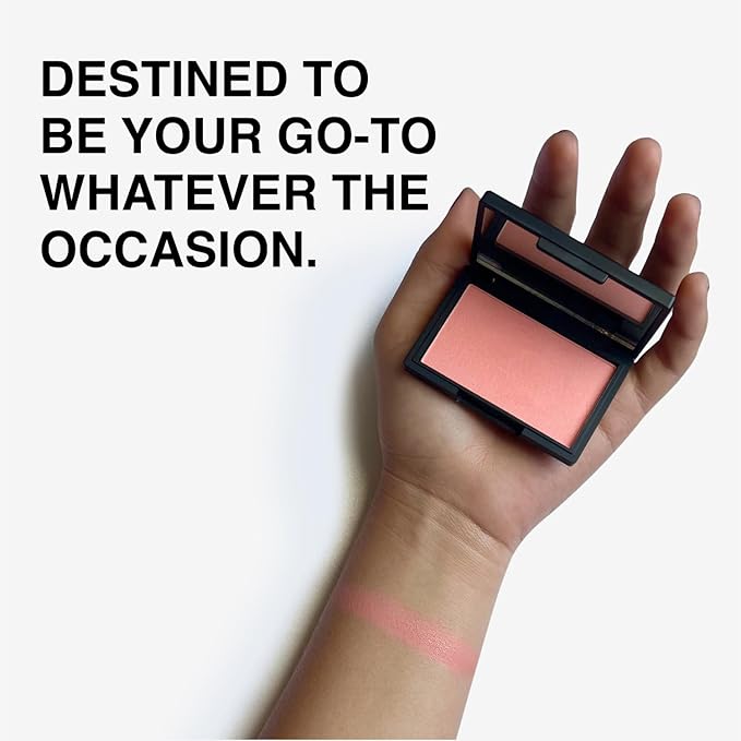 Makeup Powder Blusher - "Mixed Emotions" - 4g / 0.141oz - Pigmented, Buildable, Lightweight Powder Blush for a Radiant, Healthy, Natural Glow. Versatile Shades - Pink - Shimmer finish.-VivaGrace Women