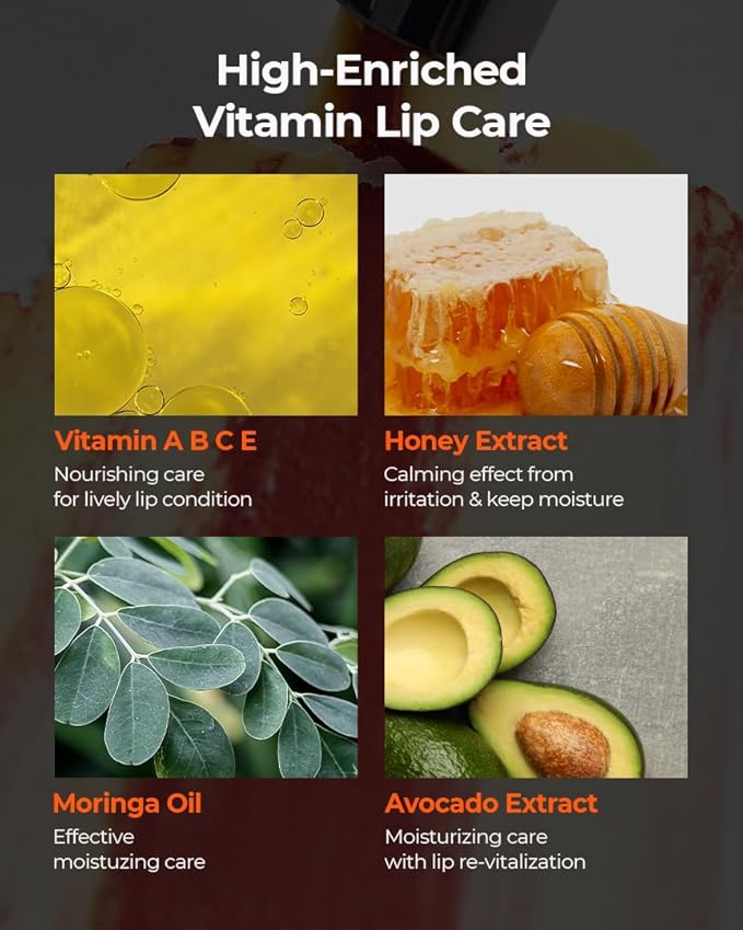 GRAFEN Triple Color Lip Balm Coral Red 0.13 oz | Tinted Lip Balm for Men | Korean Lip Butter Triple Layers of Lip Care & Coloring | Metal Container & Magnetic Cover.-VivaGrace Women