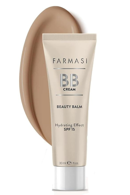 FARMASi Make Up BB Cream Beauty Balm, Full-Coverage Foundation, Concealer, Moisturizer BB Cream for All Skin Types, 1 fl. oz. / 30 ml (Tan)-VivaGrace Women