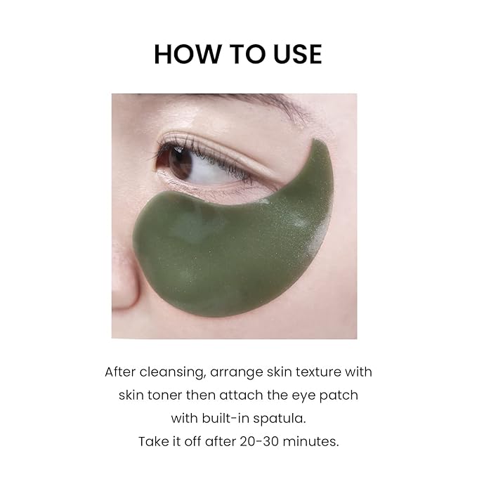 HEIMISH Matcha Biome Hydrogel Eye Patch (60ea) | Eye Patch for Swollen Eyes and Wrinkles | Matcha, flawless skin, Calming, for Swollen Eyes, Antioxidant, Soothing, Vitamins, Kbeauty-VivaGrace Women